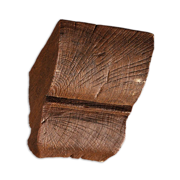 SUPORTE VIGA IMITAÇÃO DE MADEIRA REAL 9X6 RÚSTICO